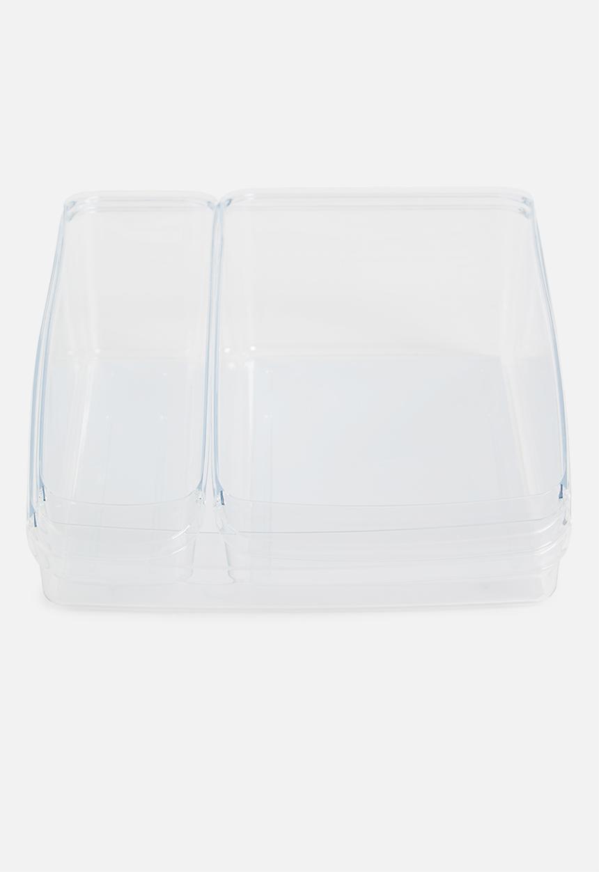 Excellent Houseware - Fridge organizer set of 3 - clear