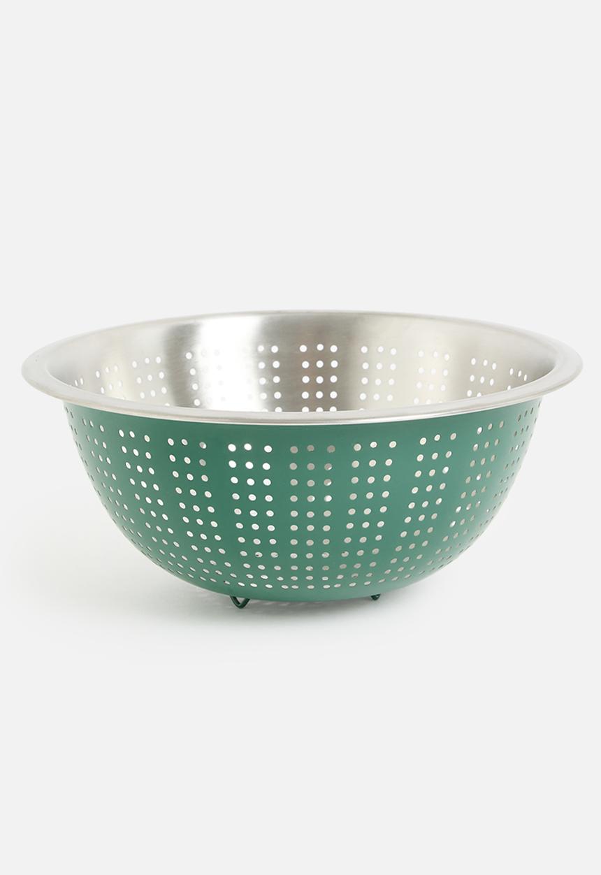 Excellent Houseware - Vevo stainless steel colande- Green