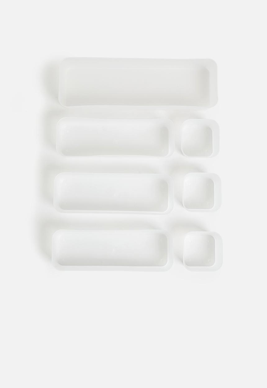 Storage Solutions - Drawer organiser set of 7 - clear