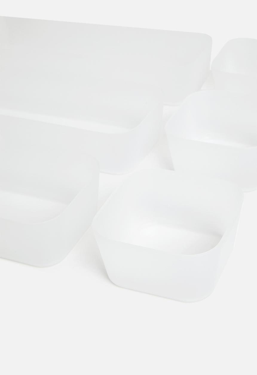 Storage Solutions - Drawer organiser set of 7 - clear