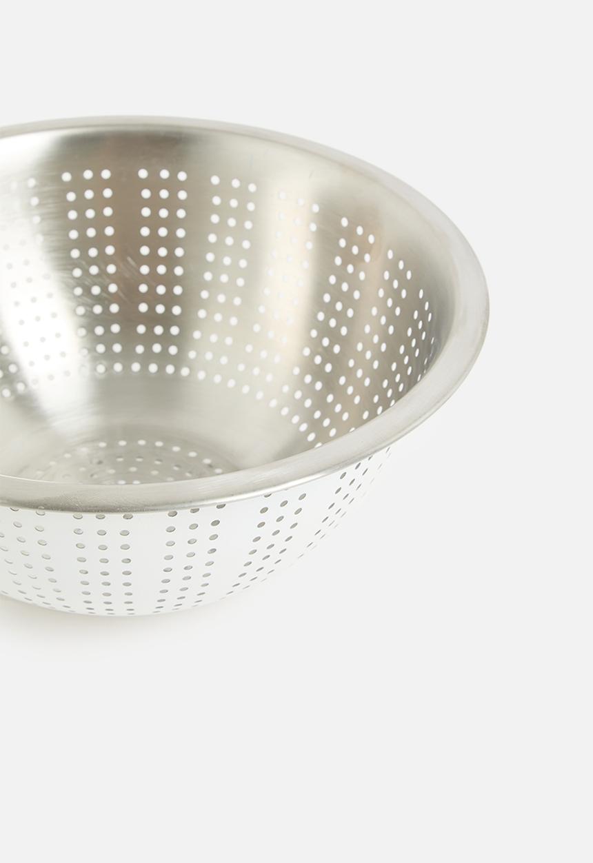 Excellent Houseware - Vevo stainless steel colander- White