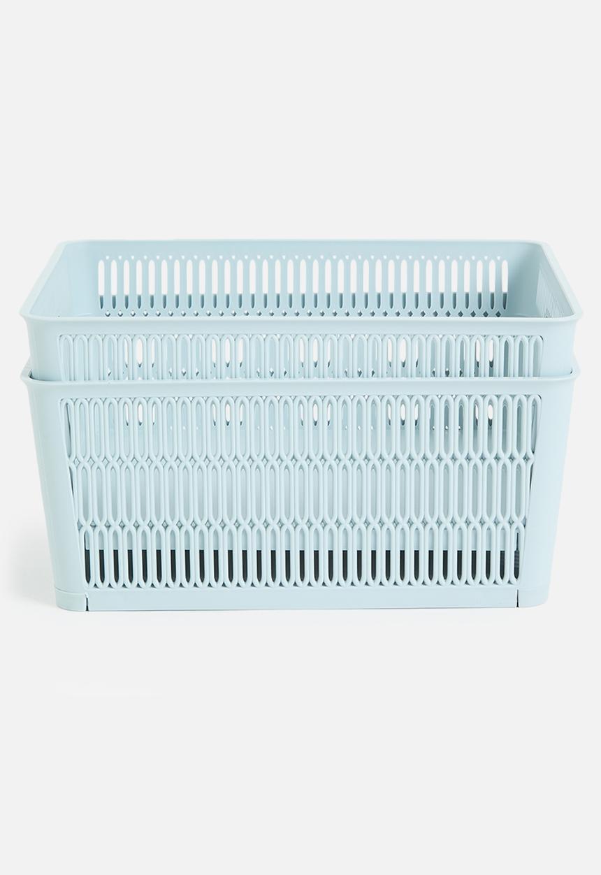 Storage Solutions - Meshy storage basket set of 2 - blue