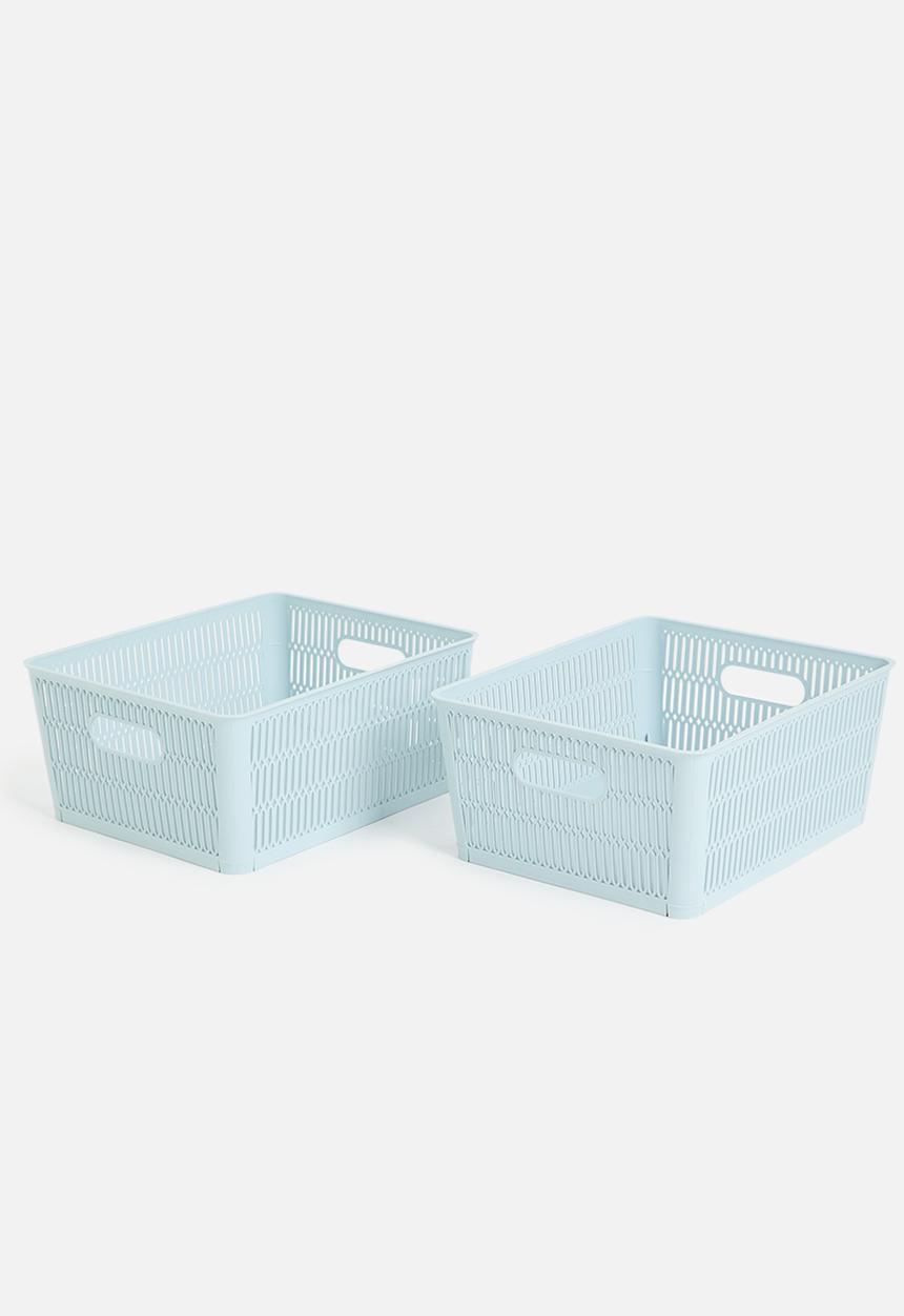 Storage Solutions - Meshy storage basket set of 2 - blue