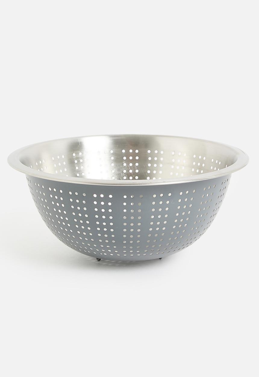 Excellent Houseware - Vevo stainless steel colande- Grey