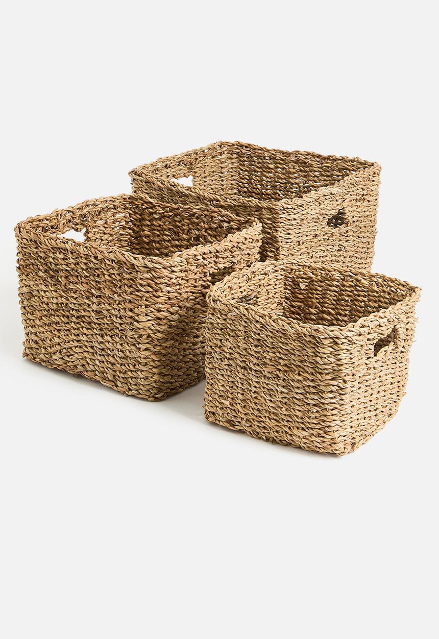 Storage Solutions - Ashby nesting basket set of 3 - natural