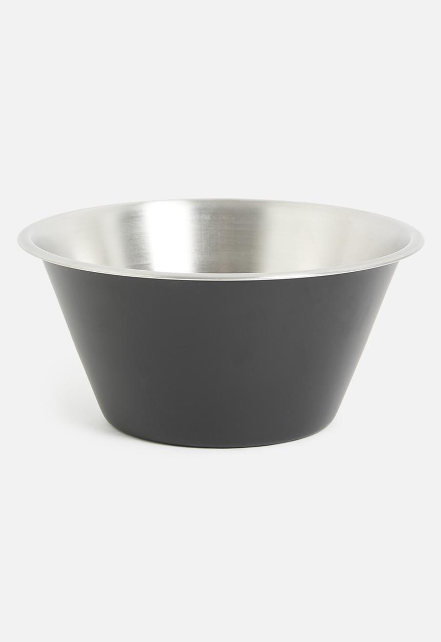 Excellent Houseware - Large 2l stainless steel bowl- Black