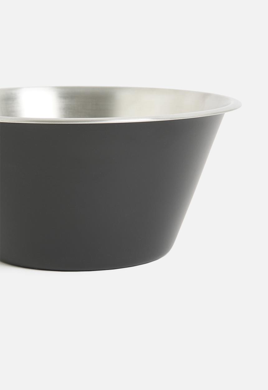 Excellent Houseware - Large 2l stainless steel bowl- Black