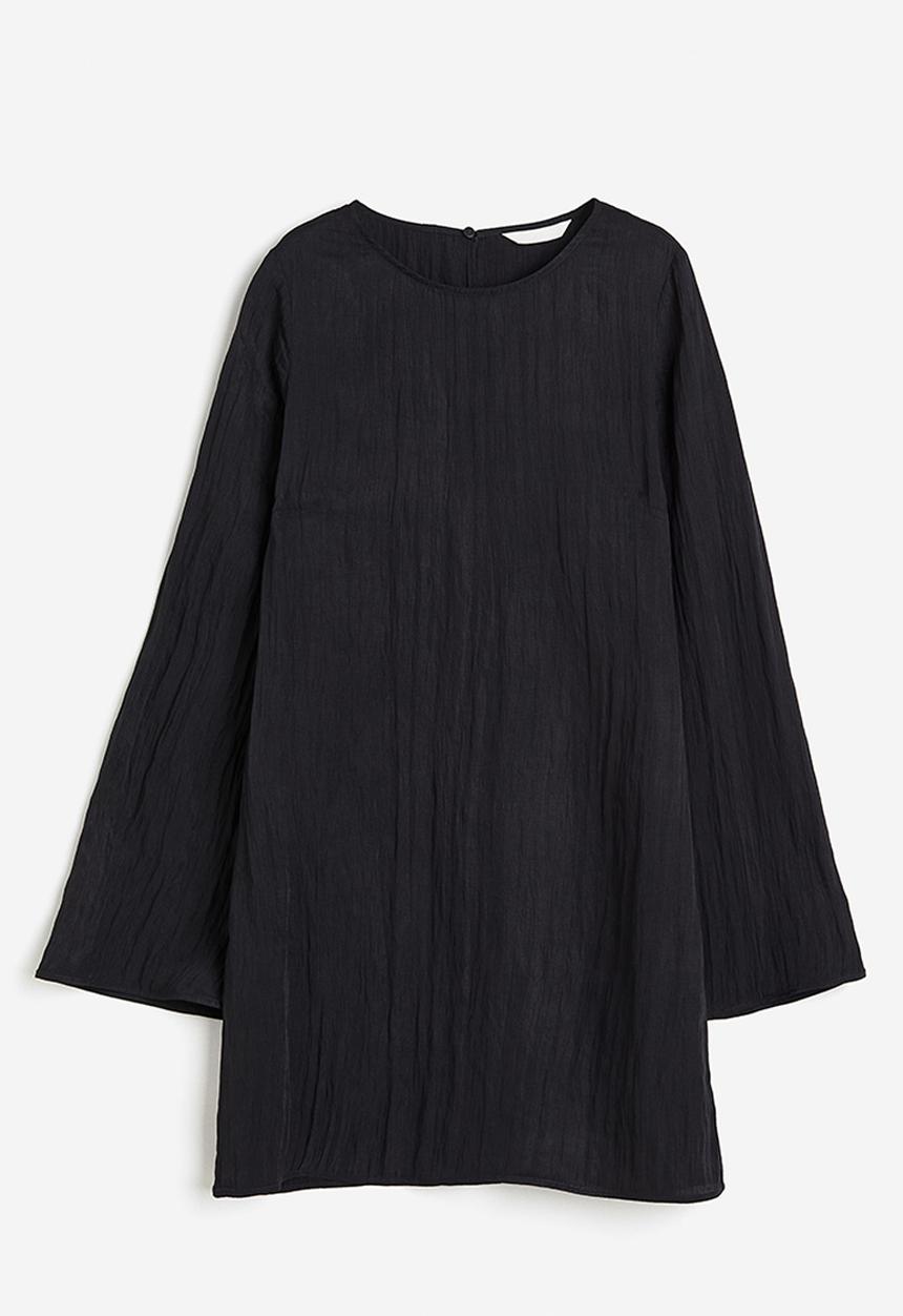 H&M - Crinkled dress - black