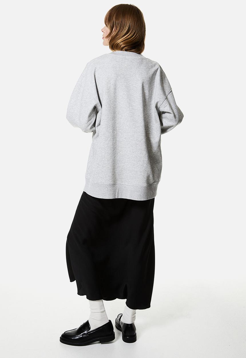 H&M - Oversized sweatshirt - Light grey marl Nirvana