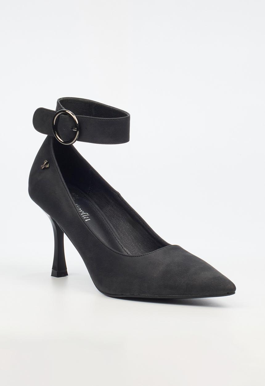 Butterfly Feet - Mindy 1 ankle strap court - black