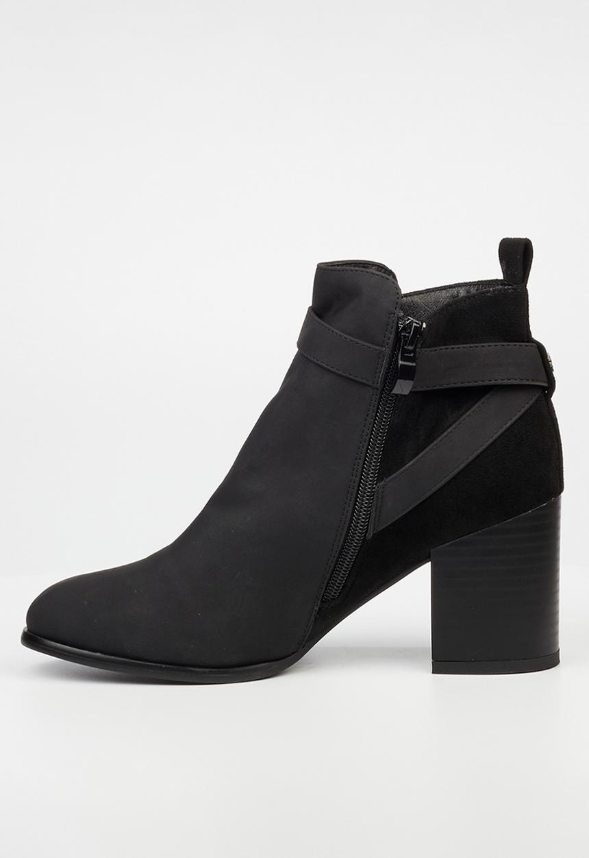 Butterfly Feet - Rosalee 1 block heel boot - black