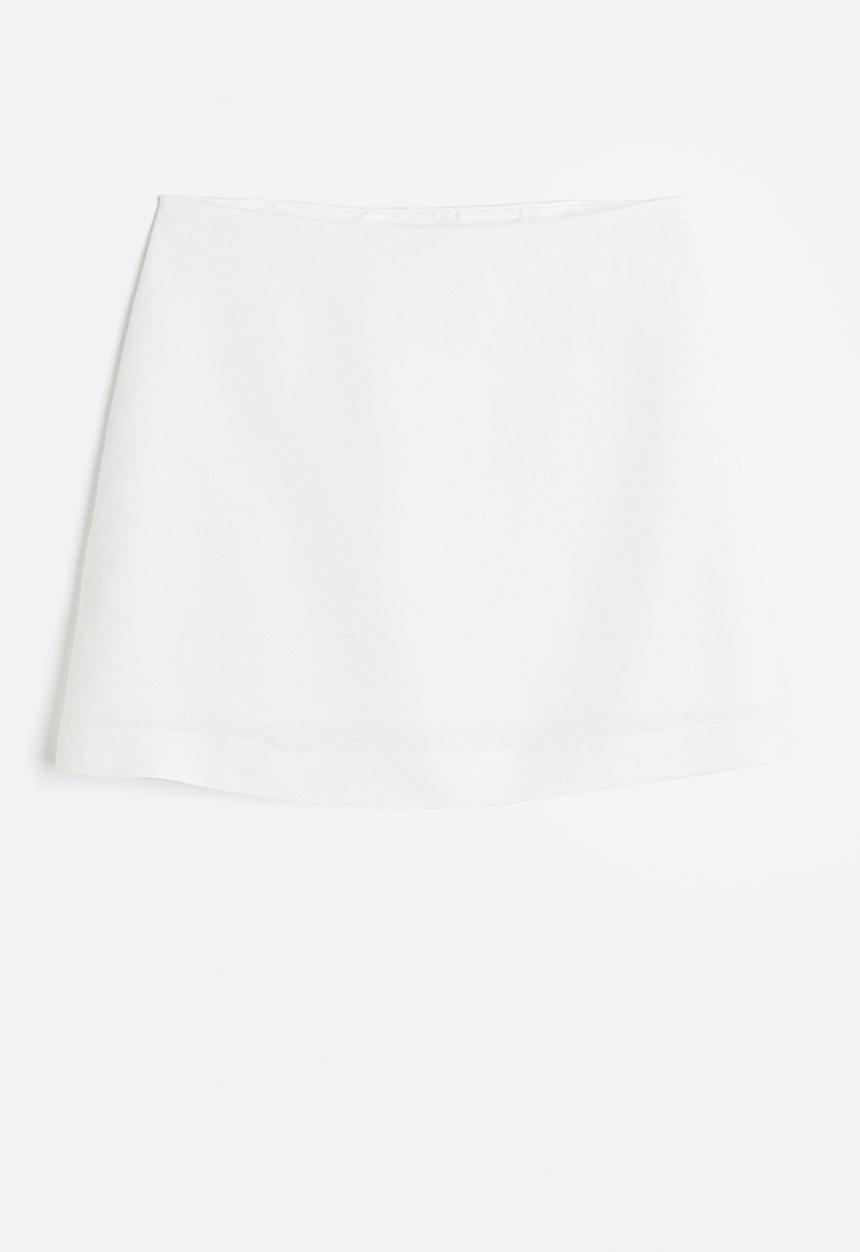 H&M - Mini skirt - white