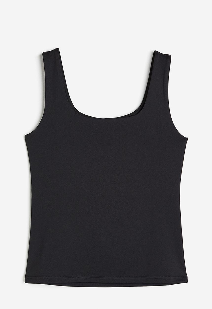 H&M - Microfibre vest top - black