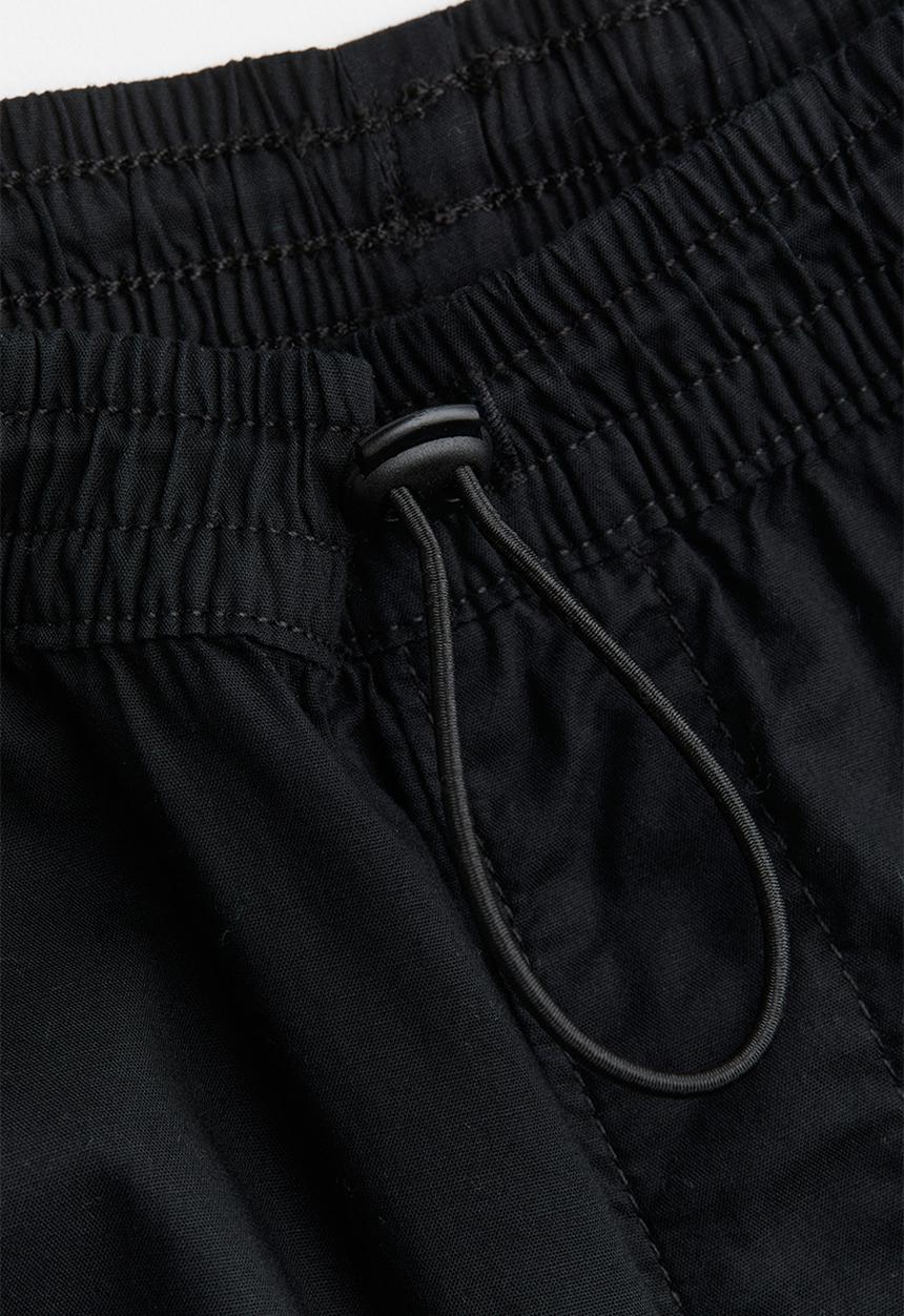 H&M - Poplin pull-on trousers - black