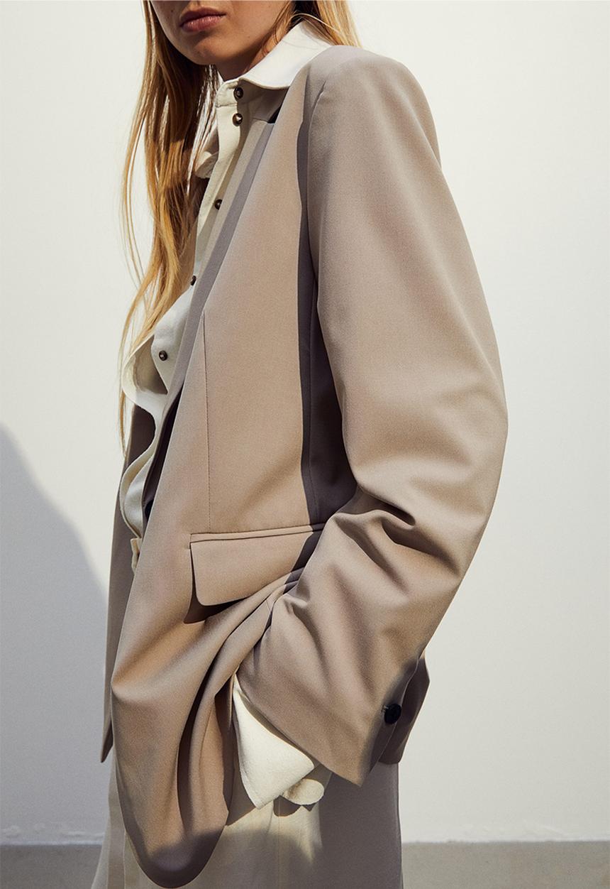 H&M - Single-breasted jacket - beige