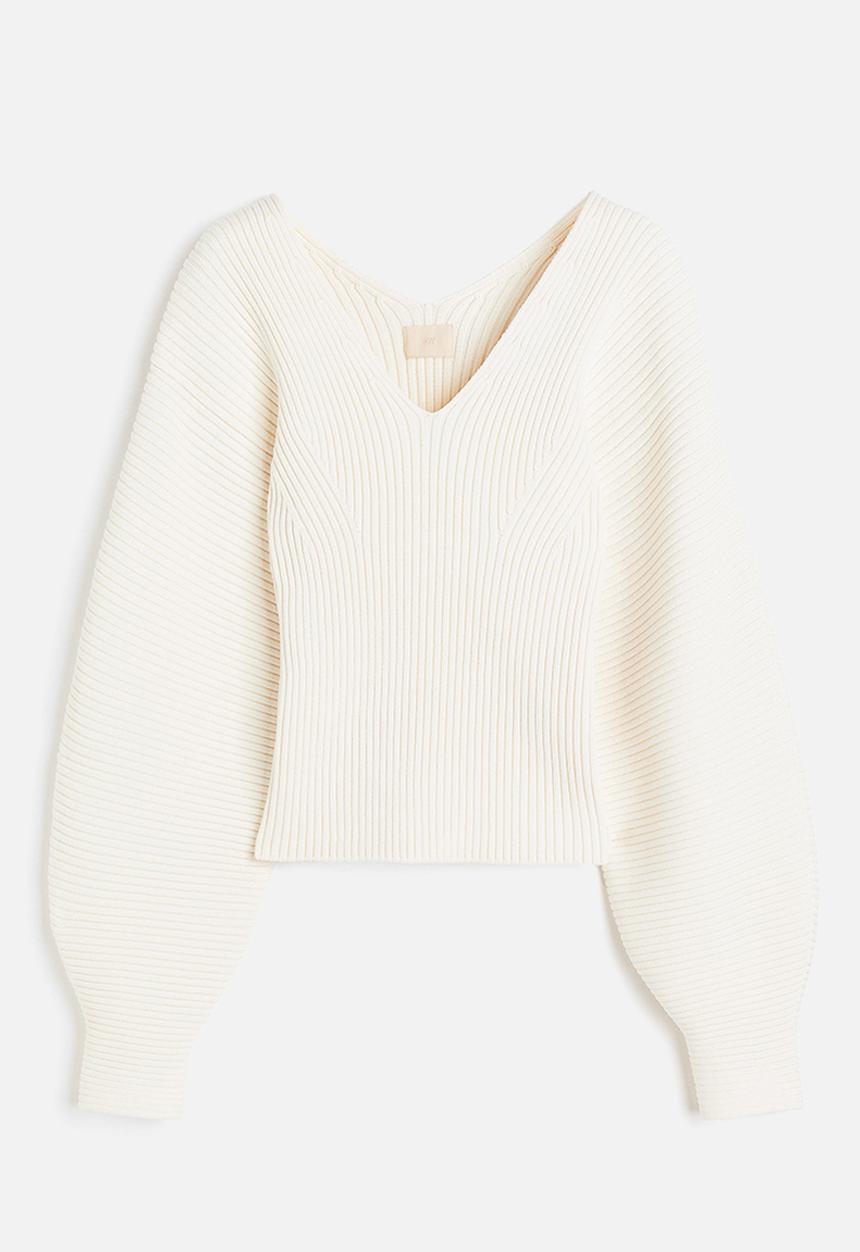 H&M - Rib-knit jumper - cream