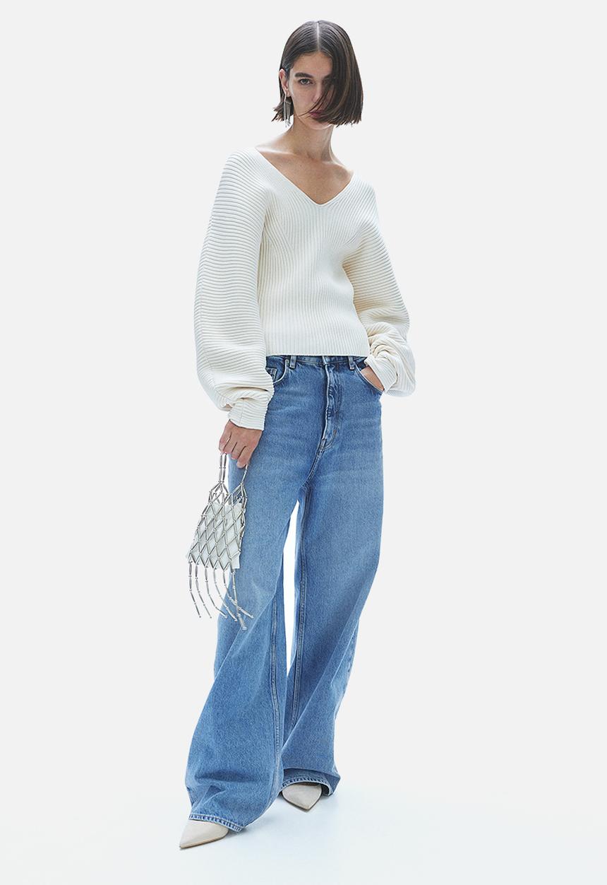 H&M - Rib-knit jumper - cream