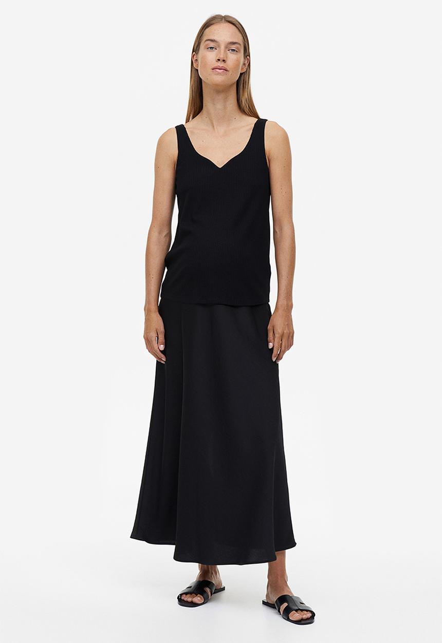 H&M - Mama ribbed vest top - black