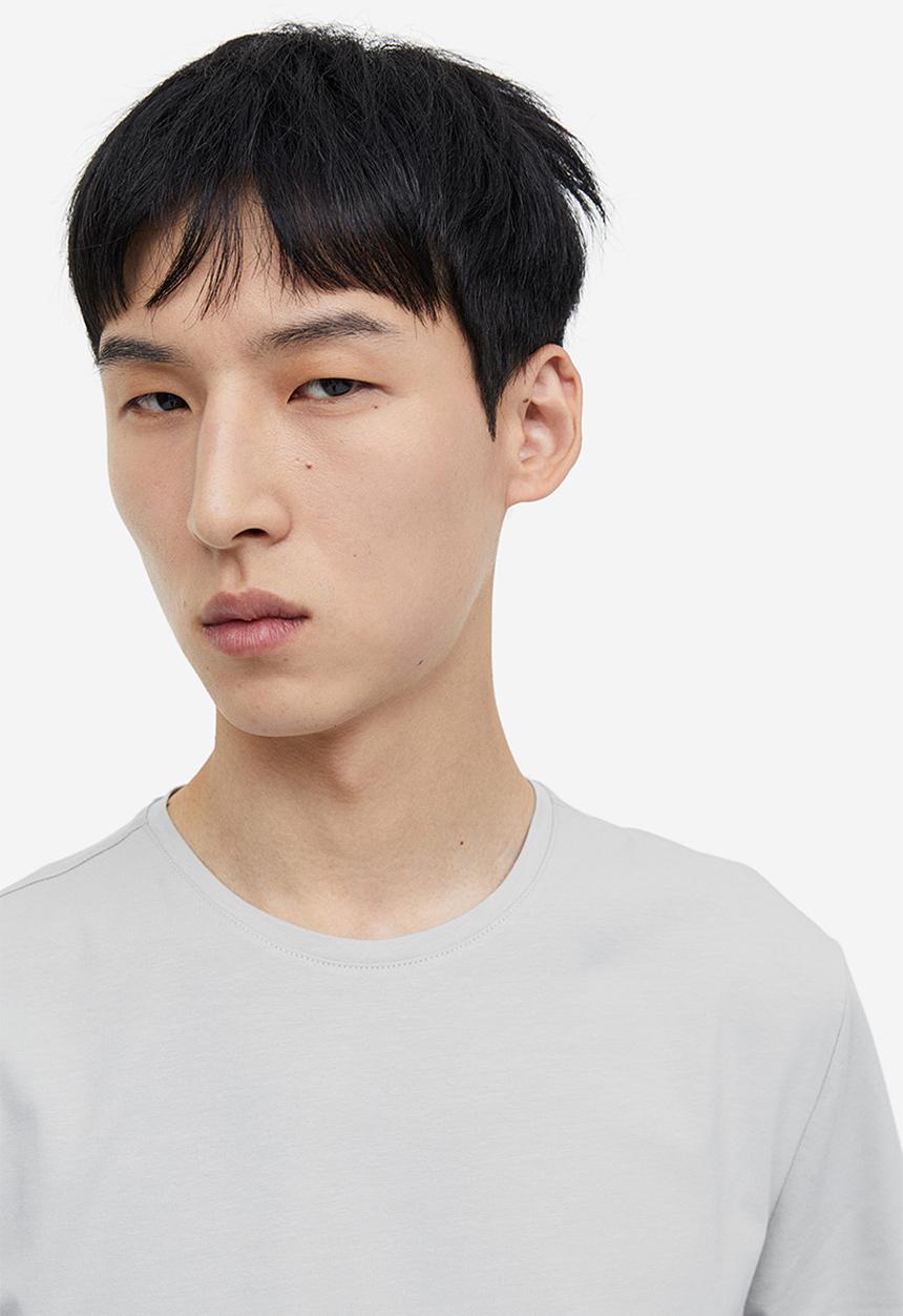 H&M - Slim fit t-shirt - grey