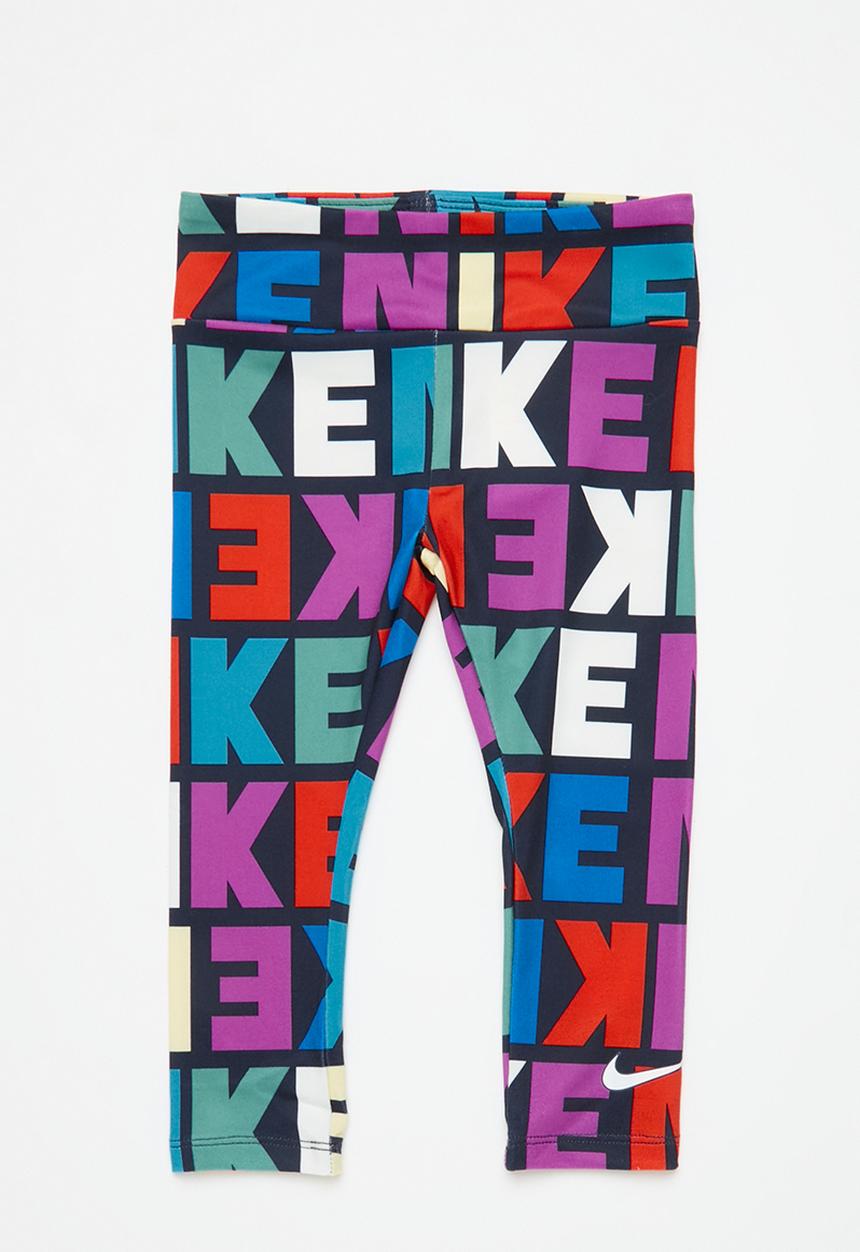 Nike - Nkg block print aop legging - obsidian