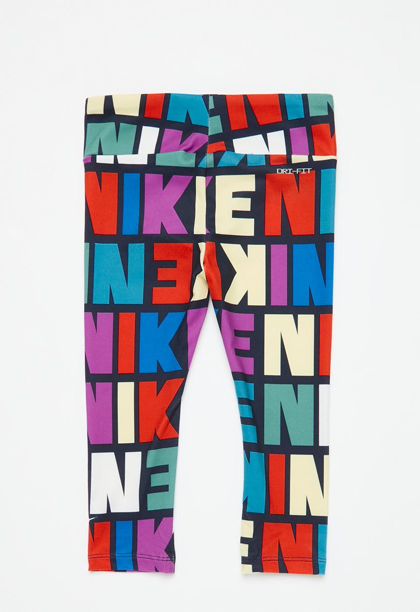 Nike - Nkg block print aop legging - obsidian