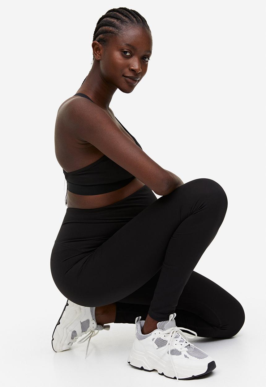 H&M - Mama sports tights - black