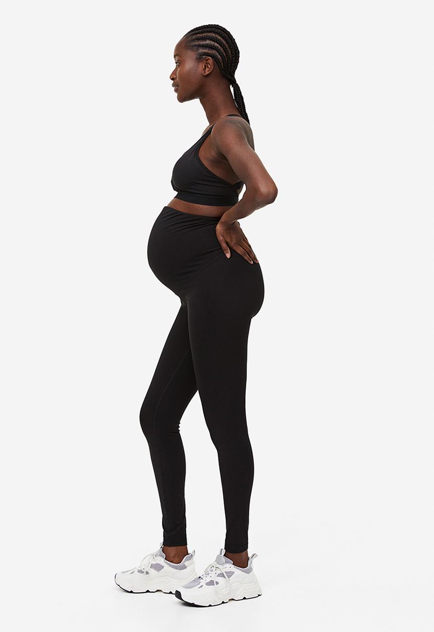 H&M - Mama sports tights - black