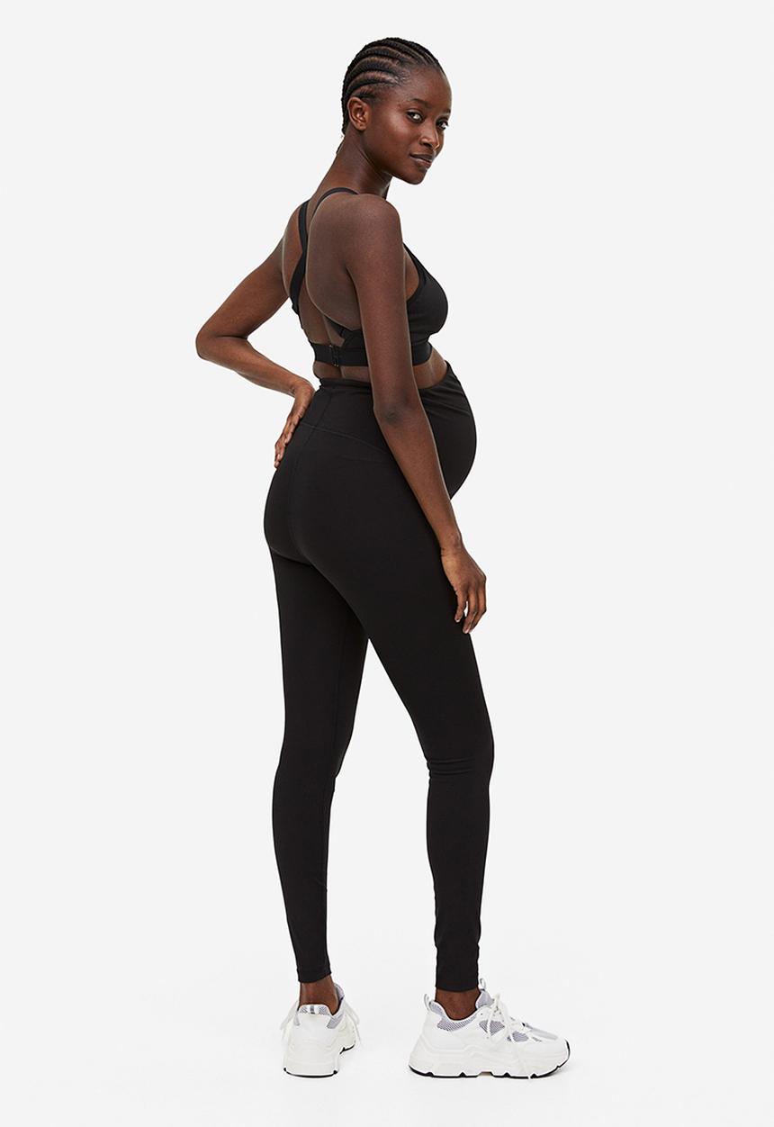 H&M - Mama sports tights - black