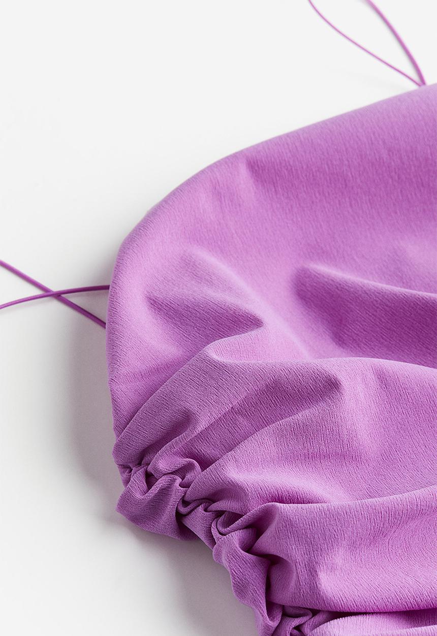 H&M - Draped bodycon dress - purple