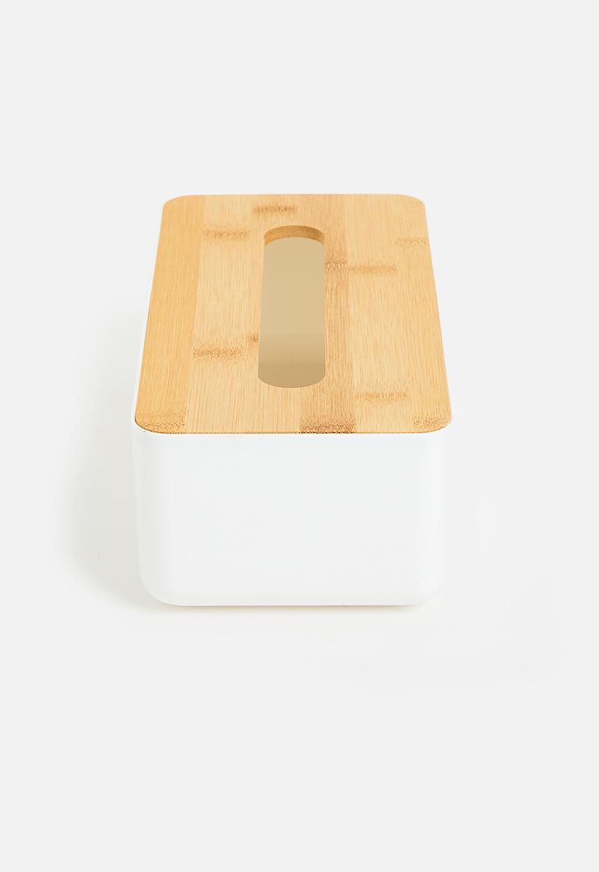 Storage Solutions - Sim tissue box - white & natural