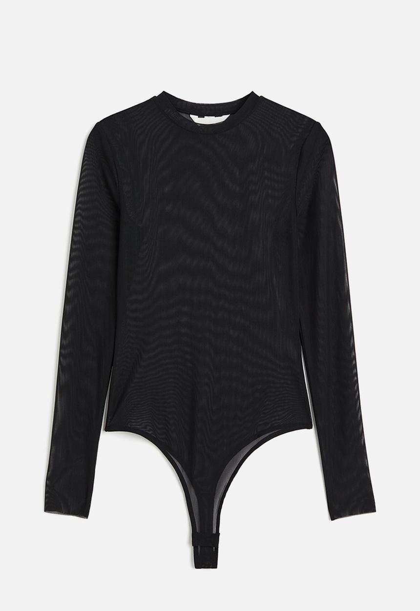 H&M - Mesh thong body - black