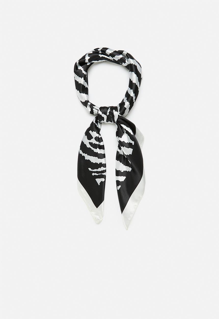 Superbalist - Gracie head scarf - white & black