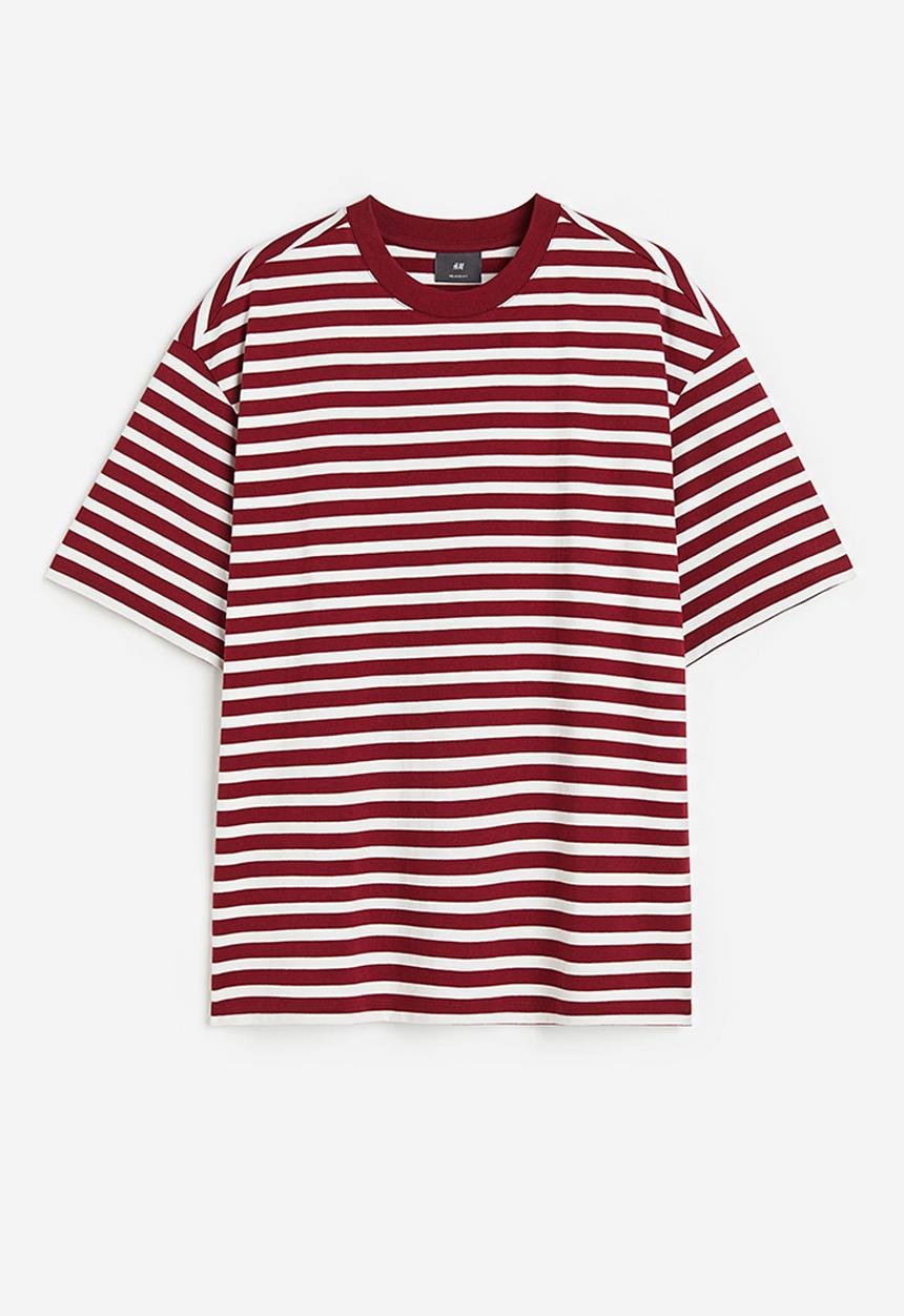 H&M - Relaxed fit cotton t-shirt - red