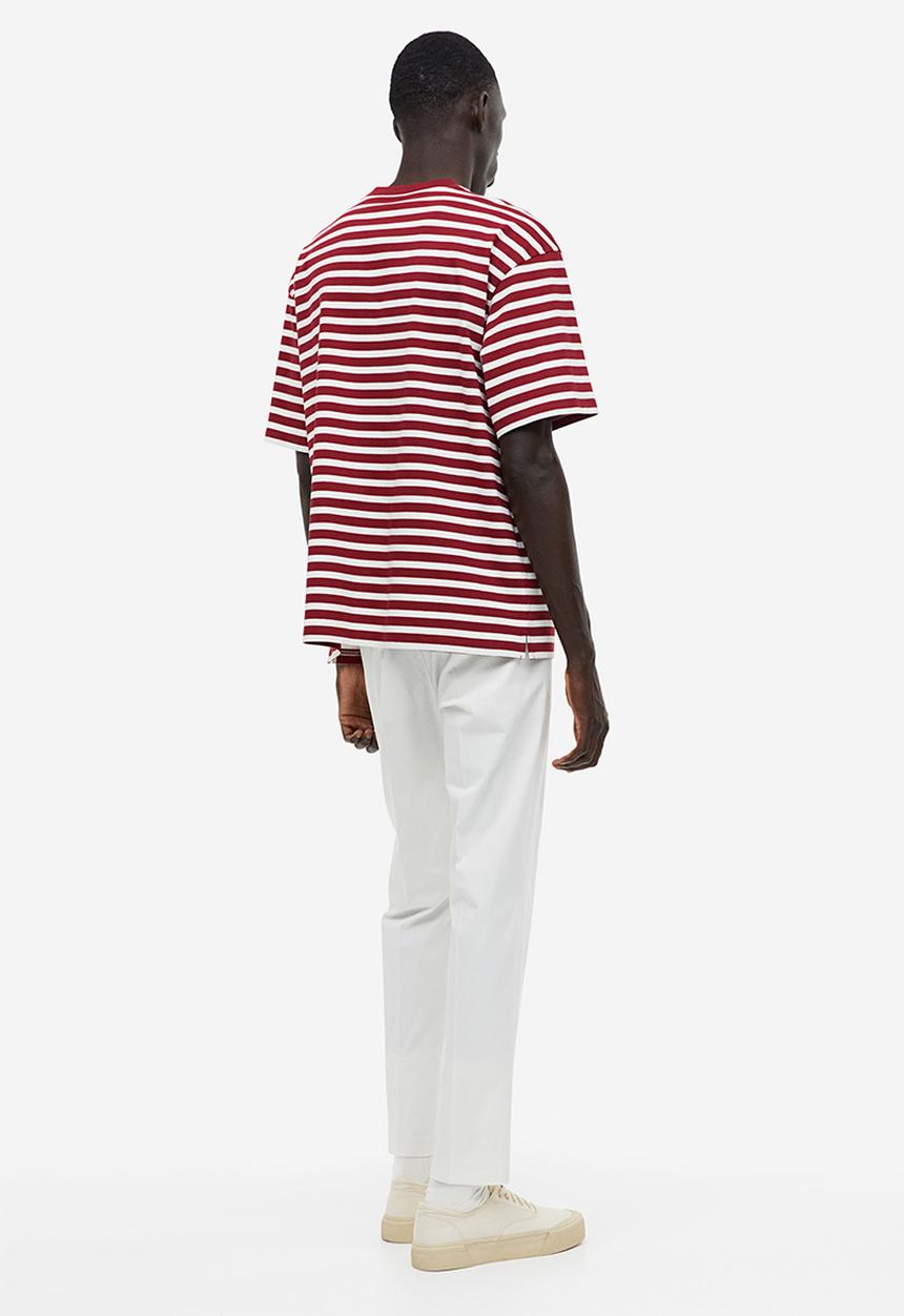 H&M - Relaxed fit cotton t-shirt - red