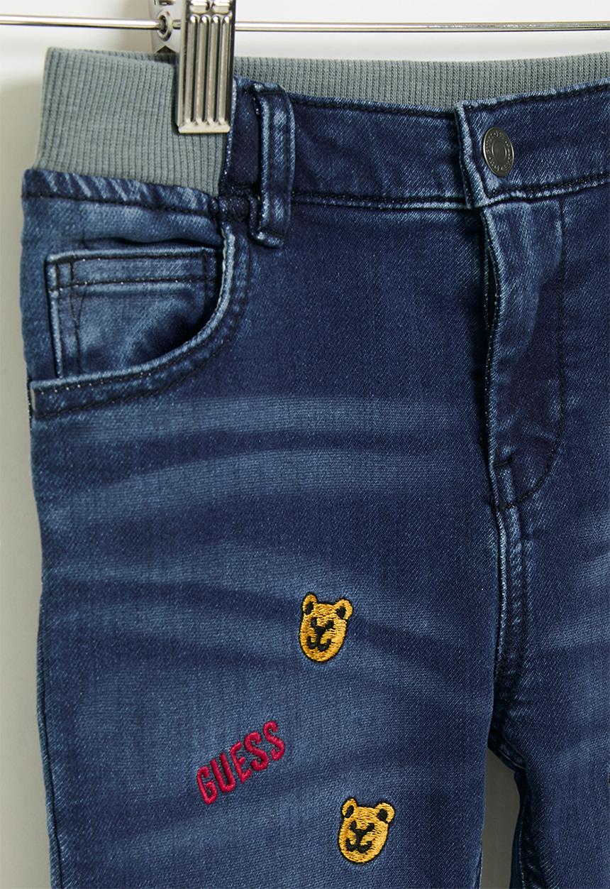 GUESS - Knit denim pants - medium blue