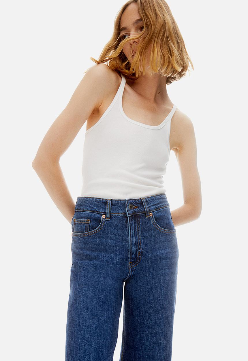 H&M - Wide high jeans - blue