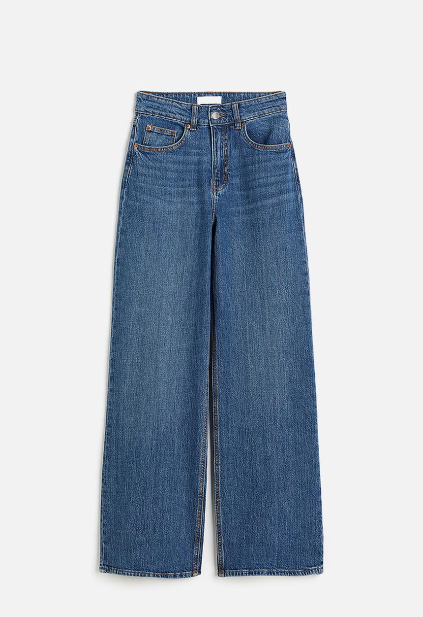 H&M - Wide high jeans - blue