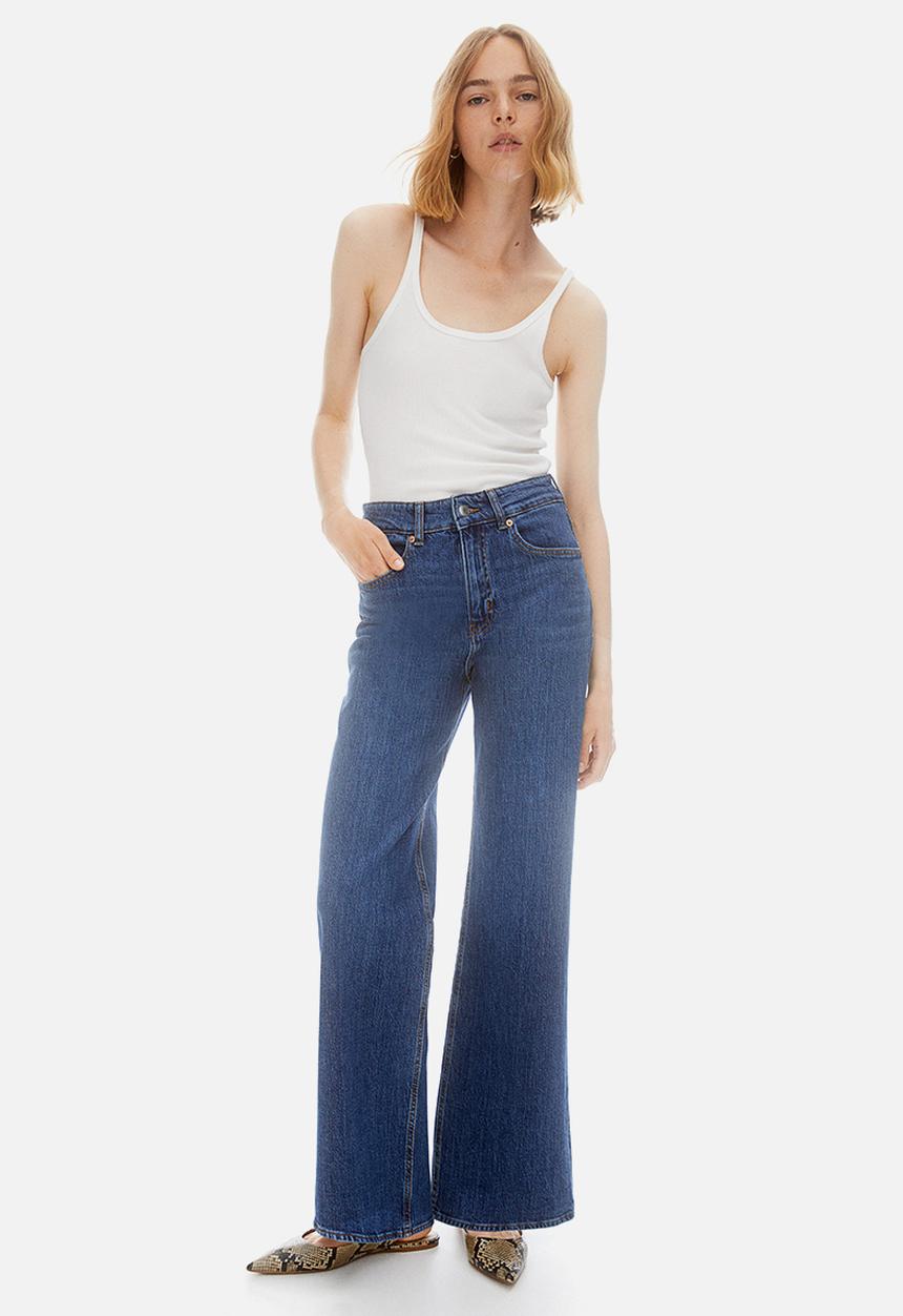 H&M - Wide high jeans - blue