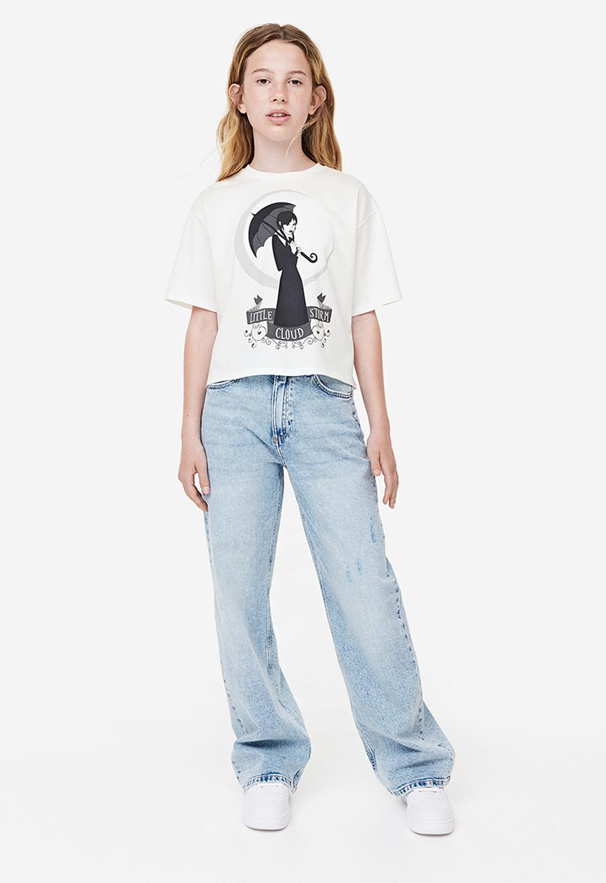 H&M - Oversized printed T-shirt - white