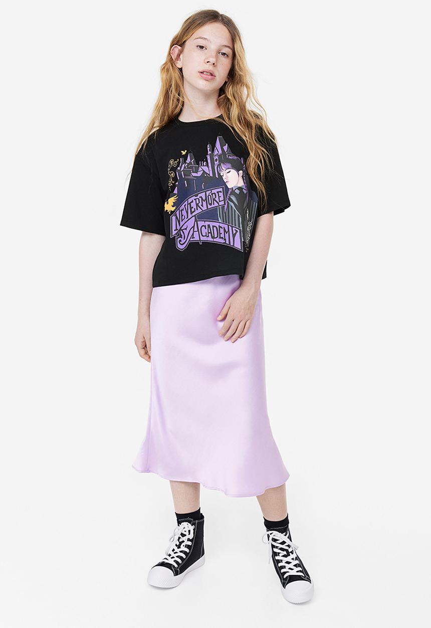 H&M - Oversized printed T-shirt - black