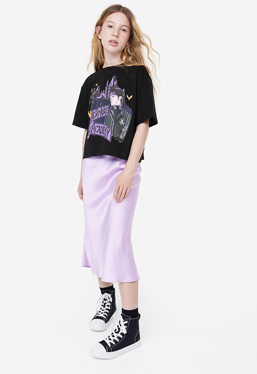 H&M - Oversized printed T-shirt - black