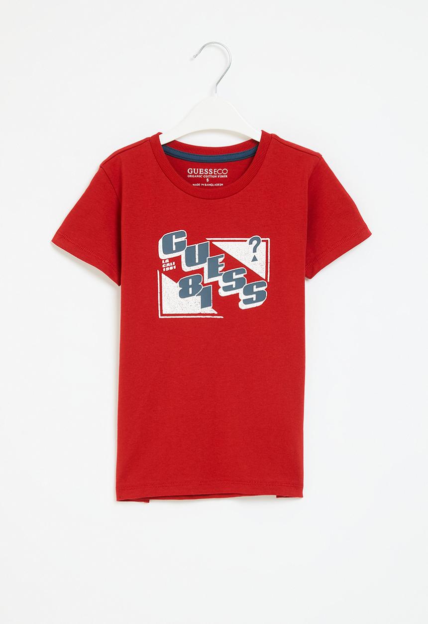 GUESS - Short sleeve t-shirt - samba red vibes