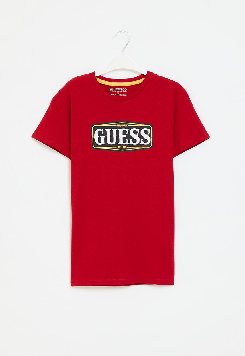 GUESS - Short sleeve t-shirt - samba red vibes