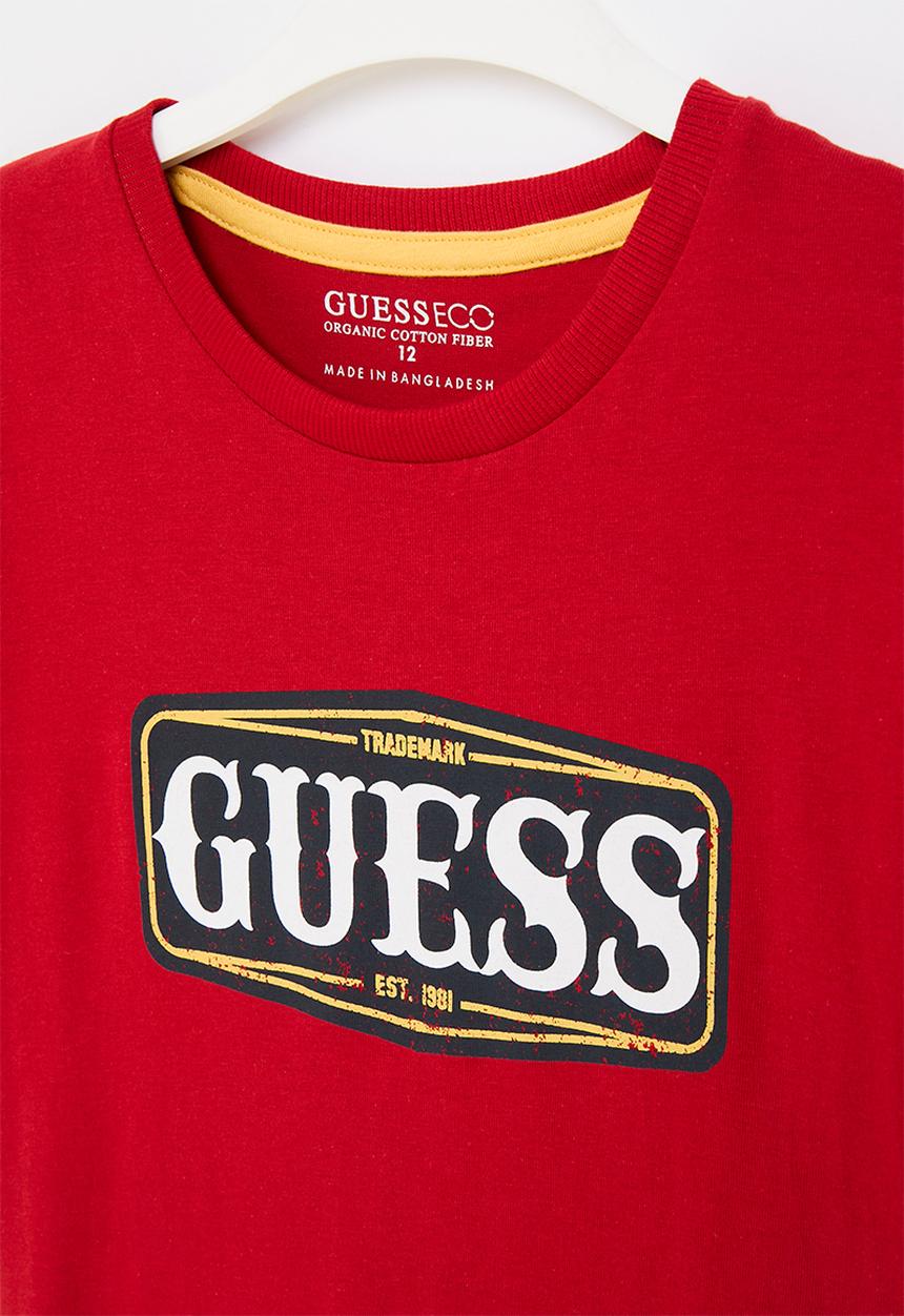 GUESS - Short sleeve t-shirt - samba red vibes