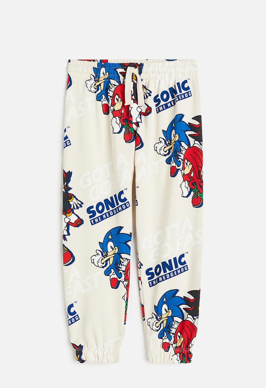 H&M - Patterned joggers - white