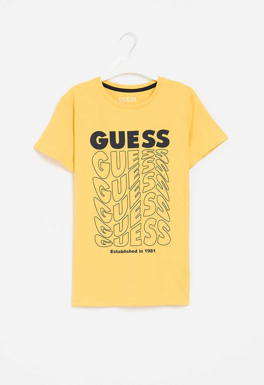 GUESS - Short sleeve t-shirt - mango seed yellow