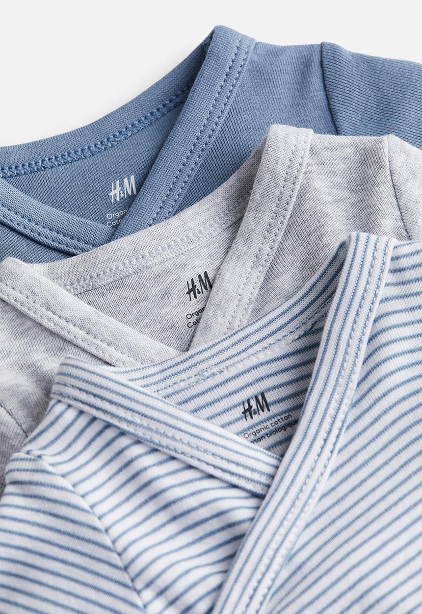 H&M - 3-pack long-sleeved bodysuits - multi