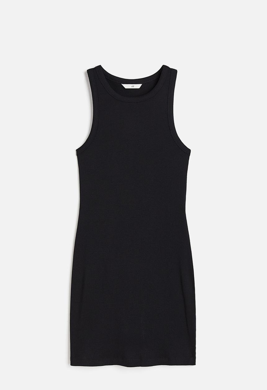 H&M - Ribbed dress - black