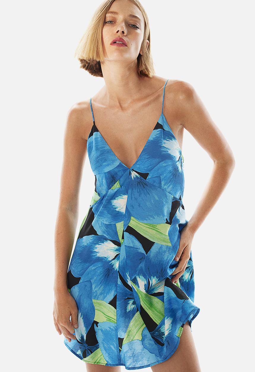 H&M - A-line mini dress - blue
