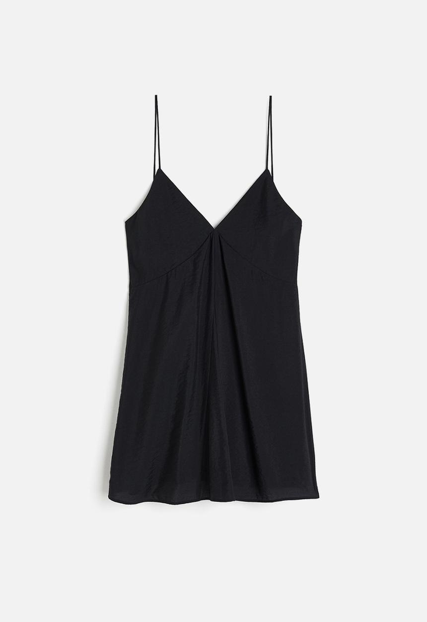 H&M - A-line mini dress - black